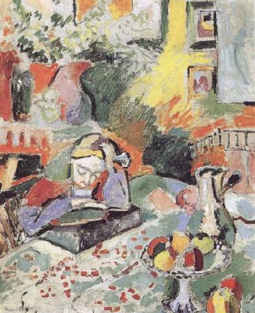 Henri Matisse Interior with a Young Girl Reading (mk35) China oil painting art